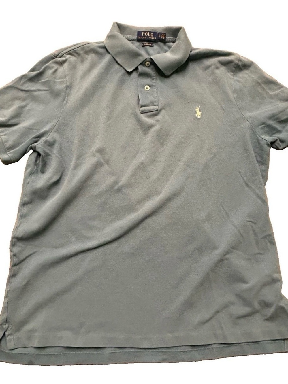 Ralph Lauren Polo Shirt in Faded Olive Green